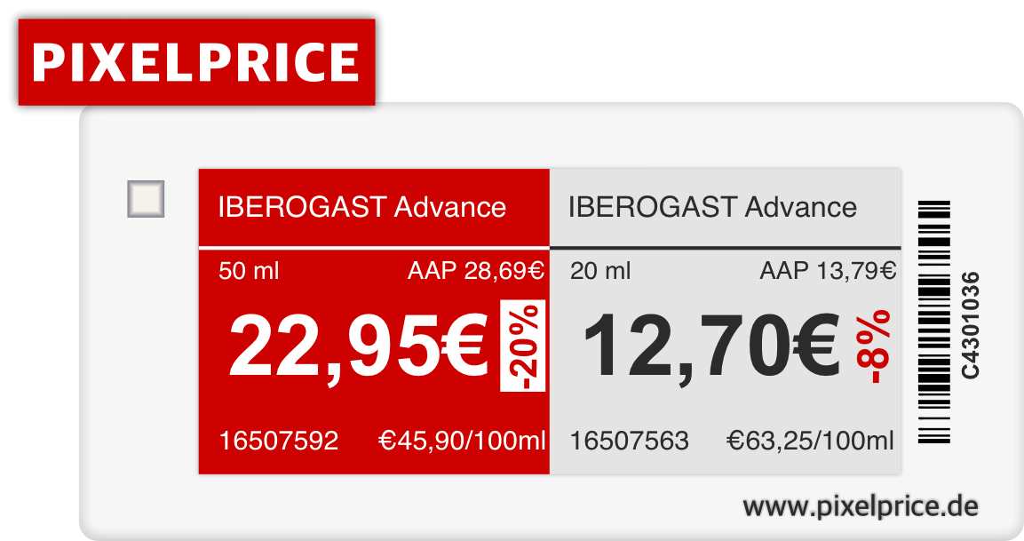 Pixelprice.de – elektronische Preisschilder