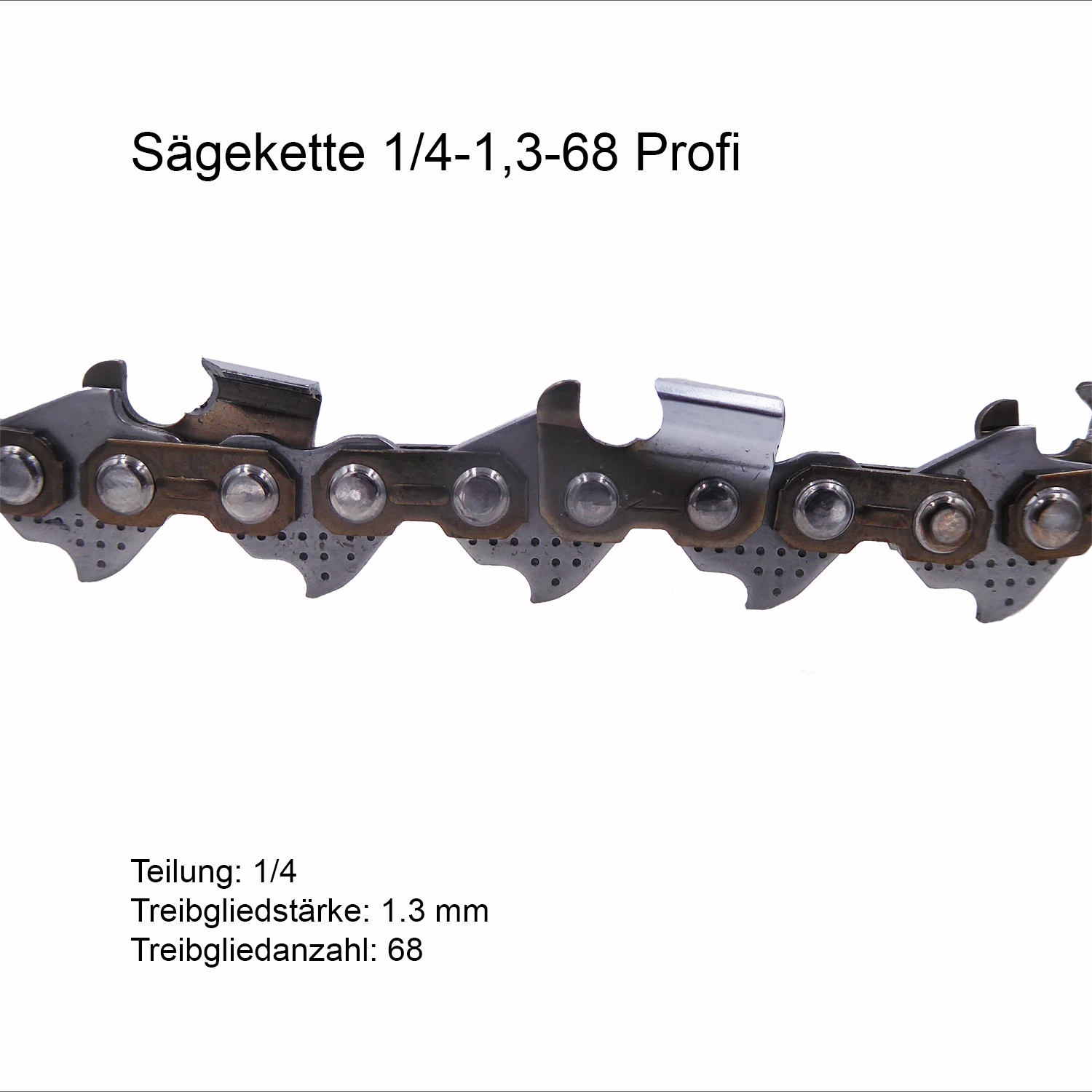 Profi Sägekette 1/4 1.3 mm 68 TG Ersatzkette