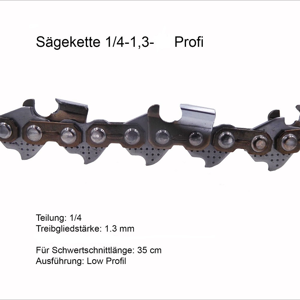 Profi Sägekette 1/4 1.3 mm 76 TG Ersatzkette