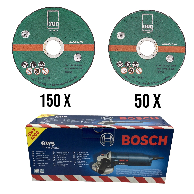 150 x Trennscheiben 125x1.0, 50 Trennscheiben 115x1,0 + Bosch WS GWS 1000